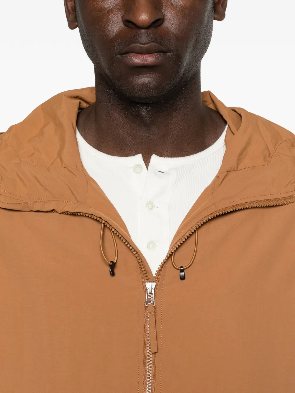 Zip-Up Hooded Windbreaker