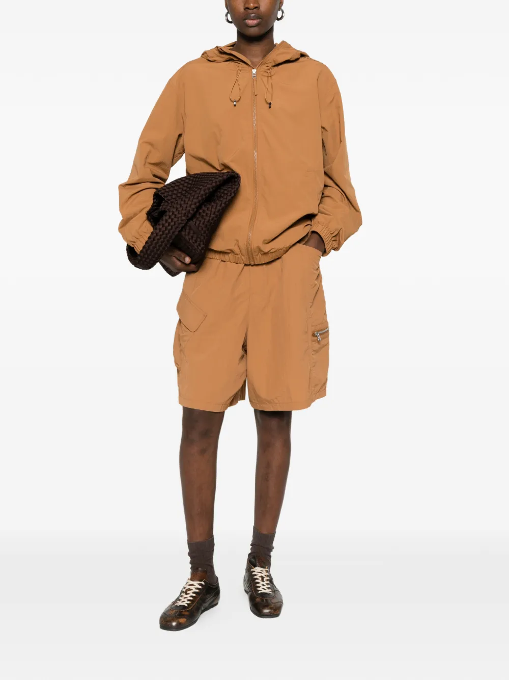Zip-Up Hooded Windbreaker