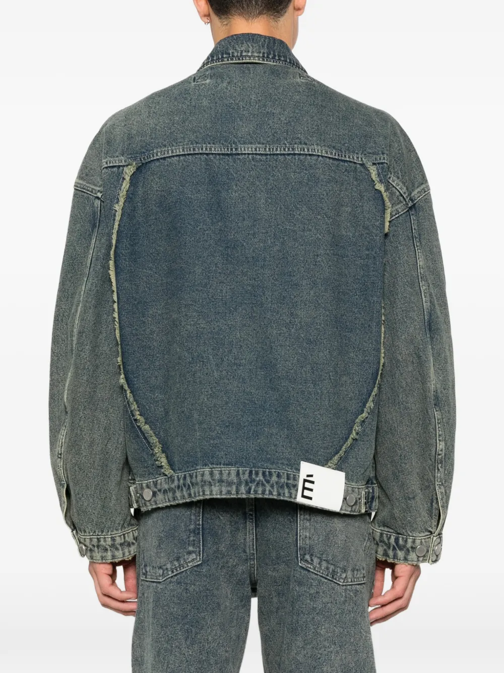 Études Studio Denim jack met franje Blauw