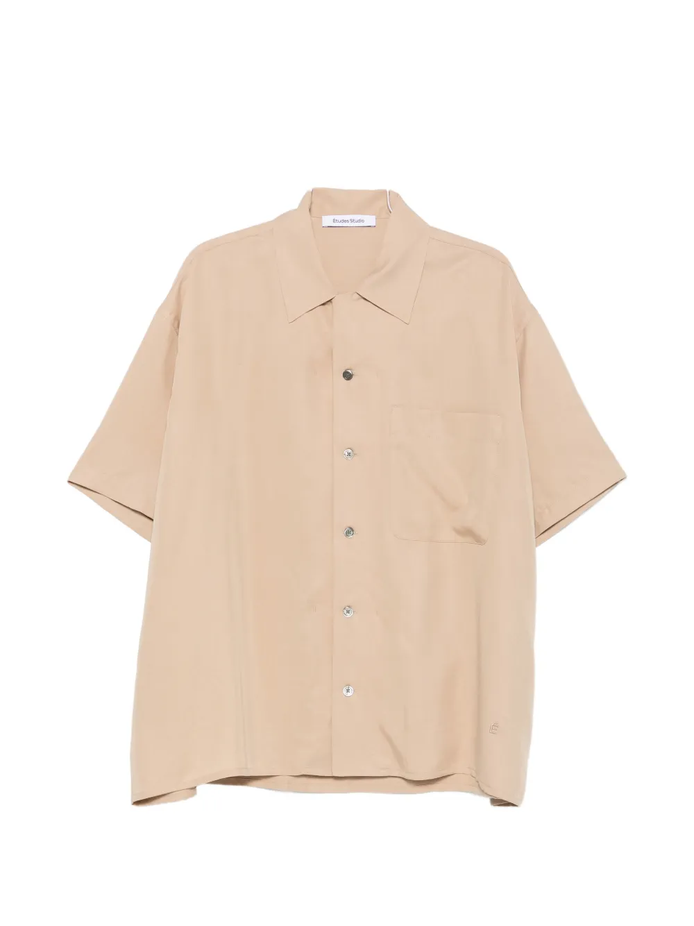Études Studio buttoned short-sleeve shirt - Neutrals