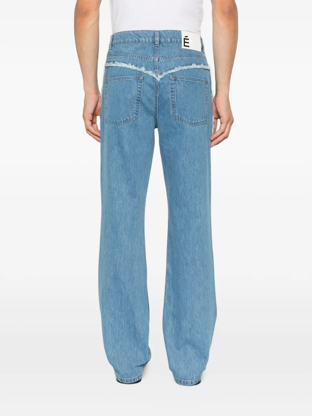 Études Studio Bootcut jeans met franje Blauw
