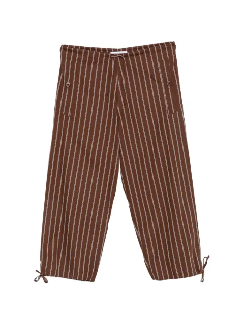 Études Studio striped drawstring trousers