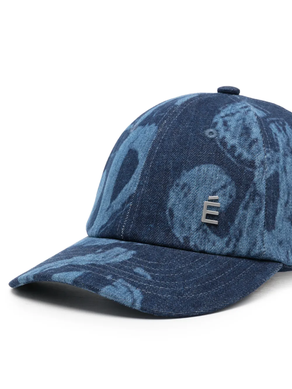 Études Studio Denim pet met logo-plakkaat Blauw