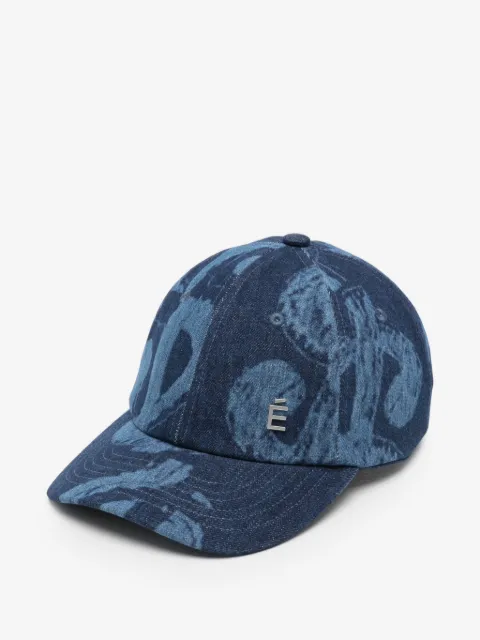 Études Studio casquette en jean à plaque logo