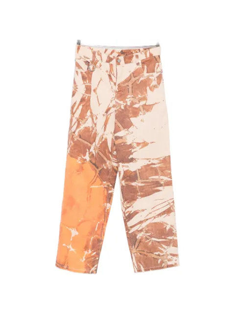 Études Studio x Maia Ruth Lee abstract-print loose-fit jeans