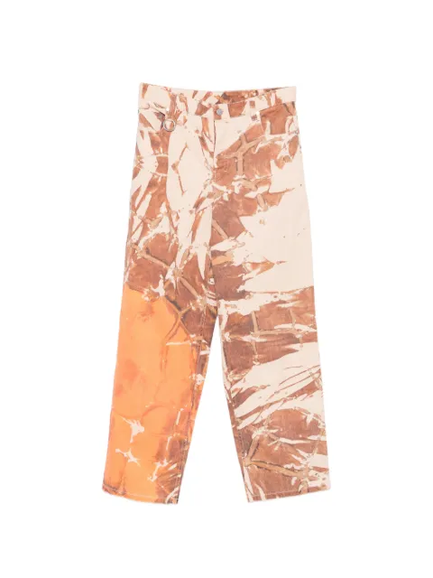 Études Studio x Maia Ruth Lee abstract-print loose-fit jeans