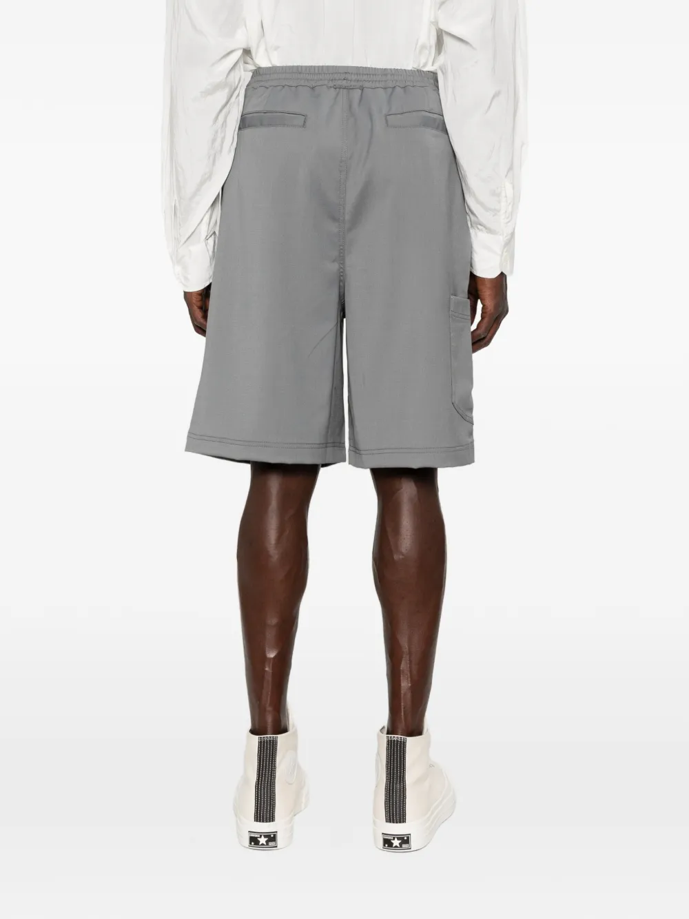Études Studio Comfort shorts met elastische tailleband Grijs