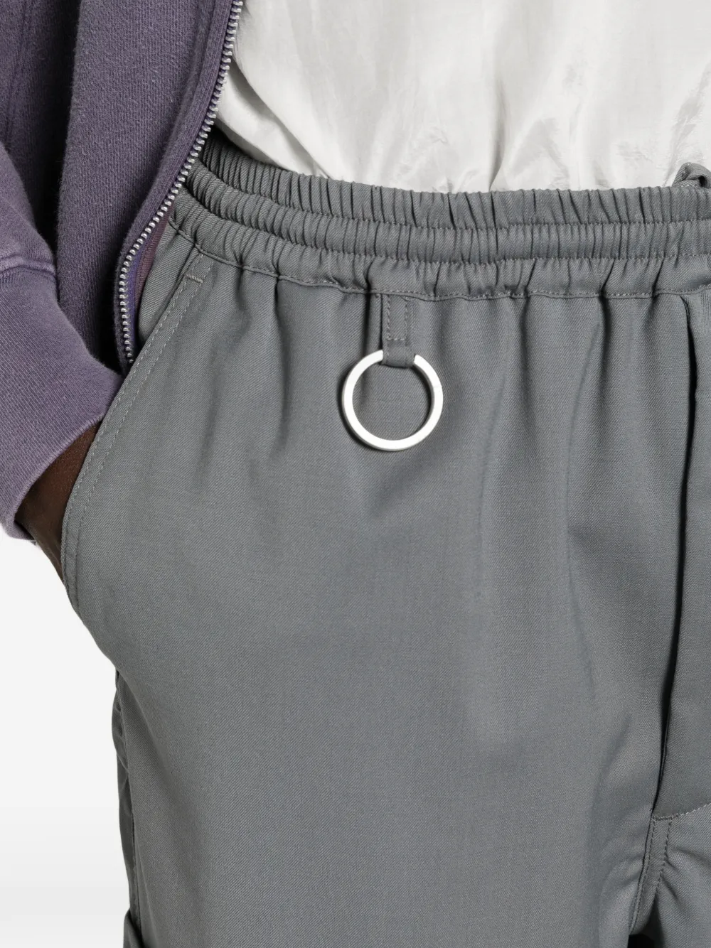 Études Studio Comfort shorts met elastische tailleband Grijs