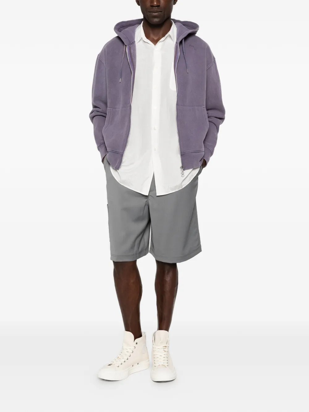 Études Studio Comfort shorts met elastische tailleband Grijs