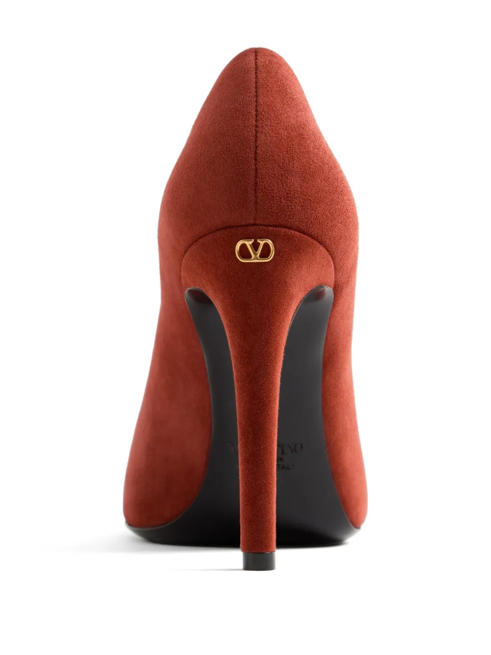 Valentino Garavani open-toe révélé suede pumps 105mm Rood