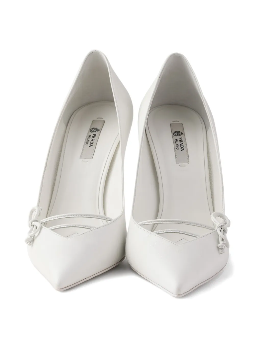 Prada Leren pumps Wit