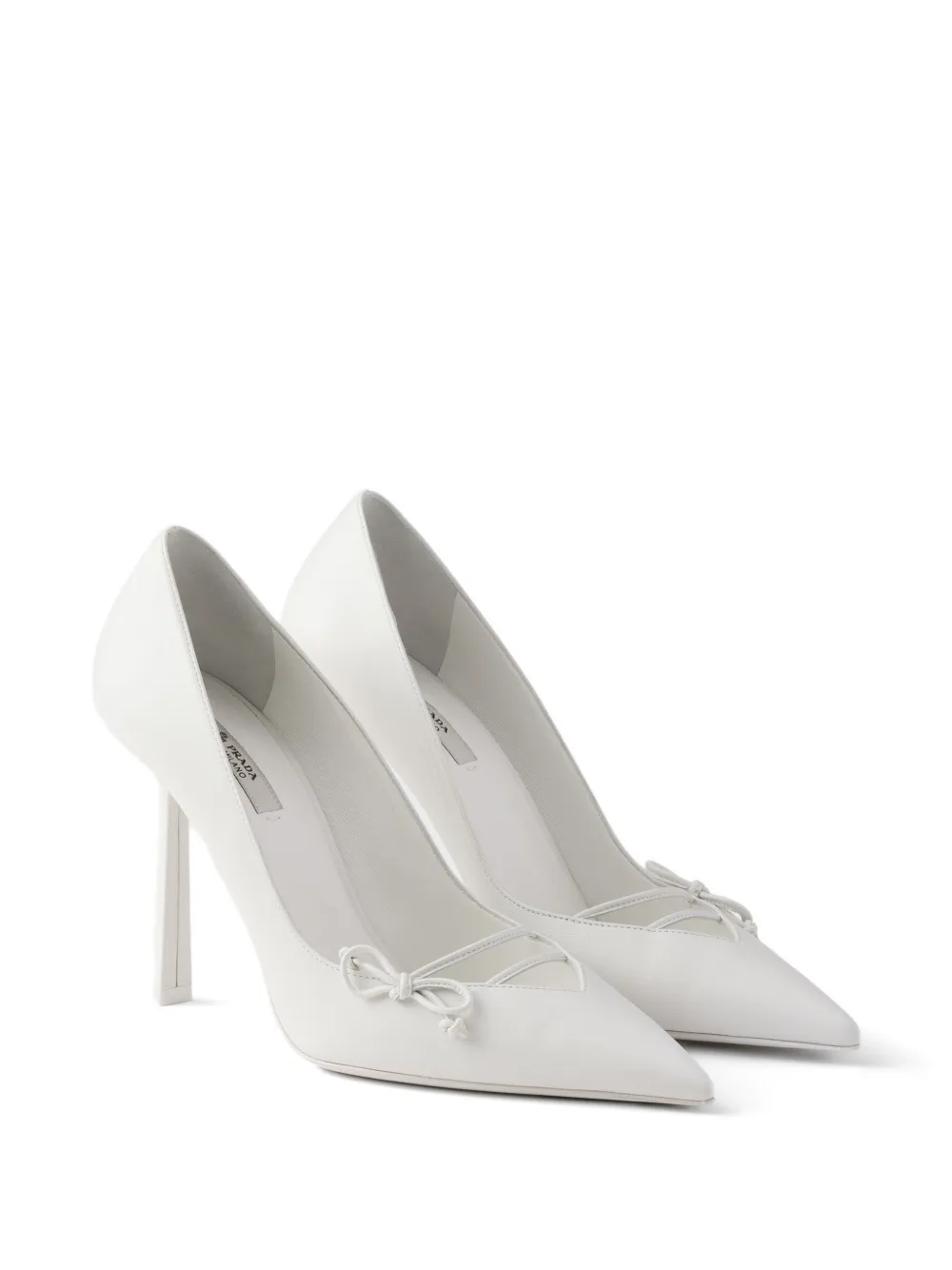 Prada Leren pumps Wit