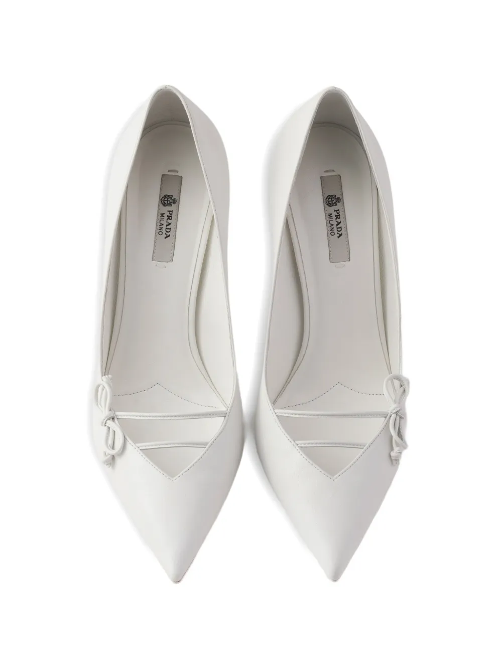 Prada Leren pumps Wit