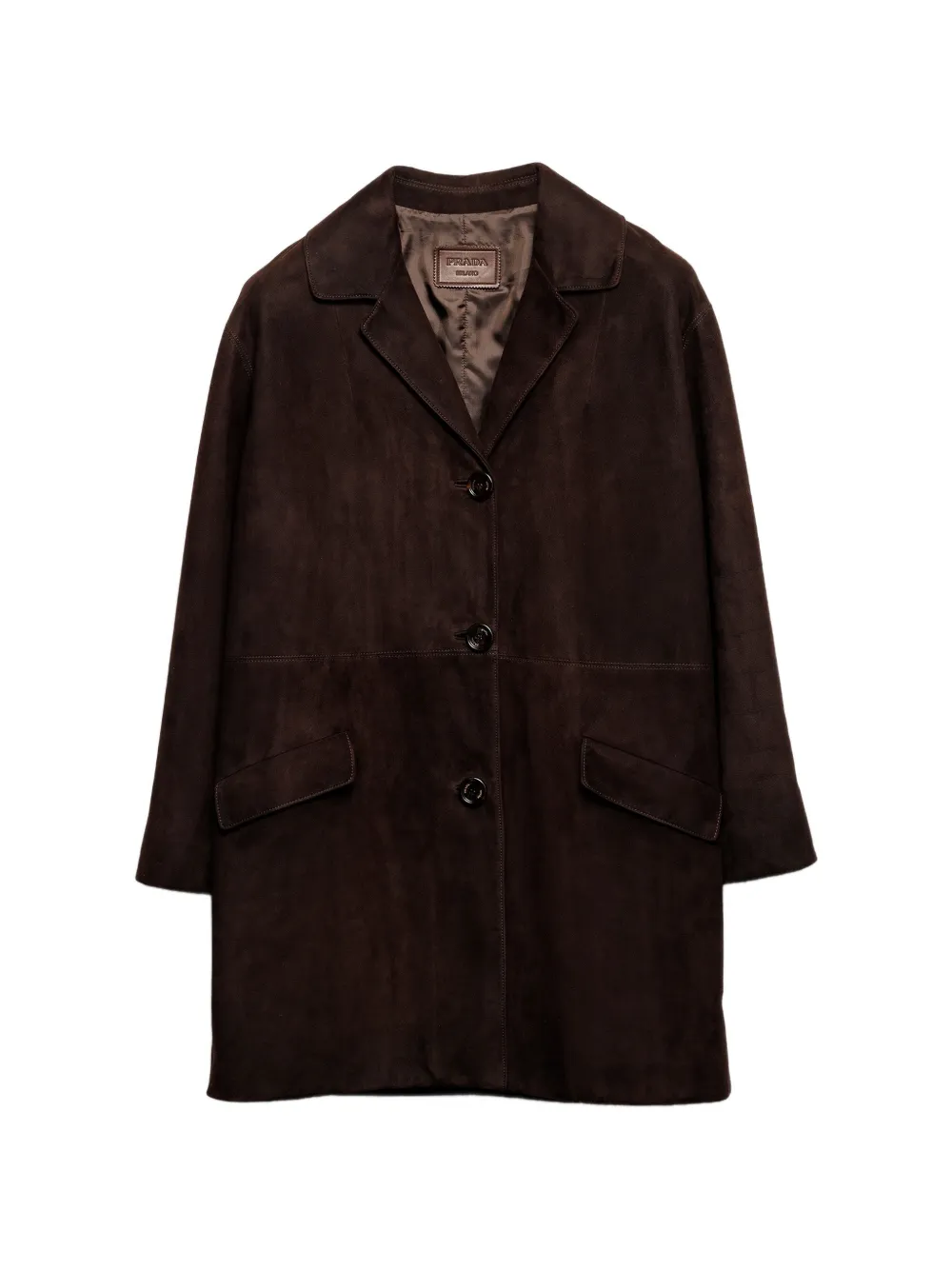 Prada suede coat - Braun