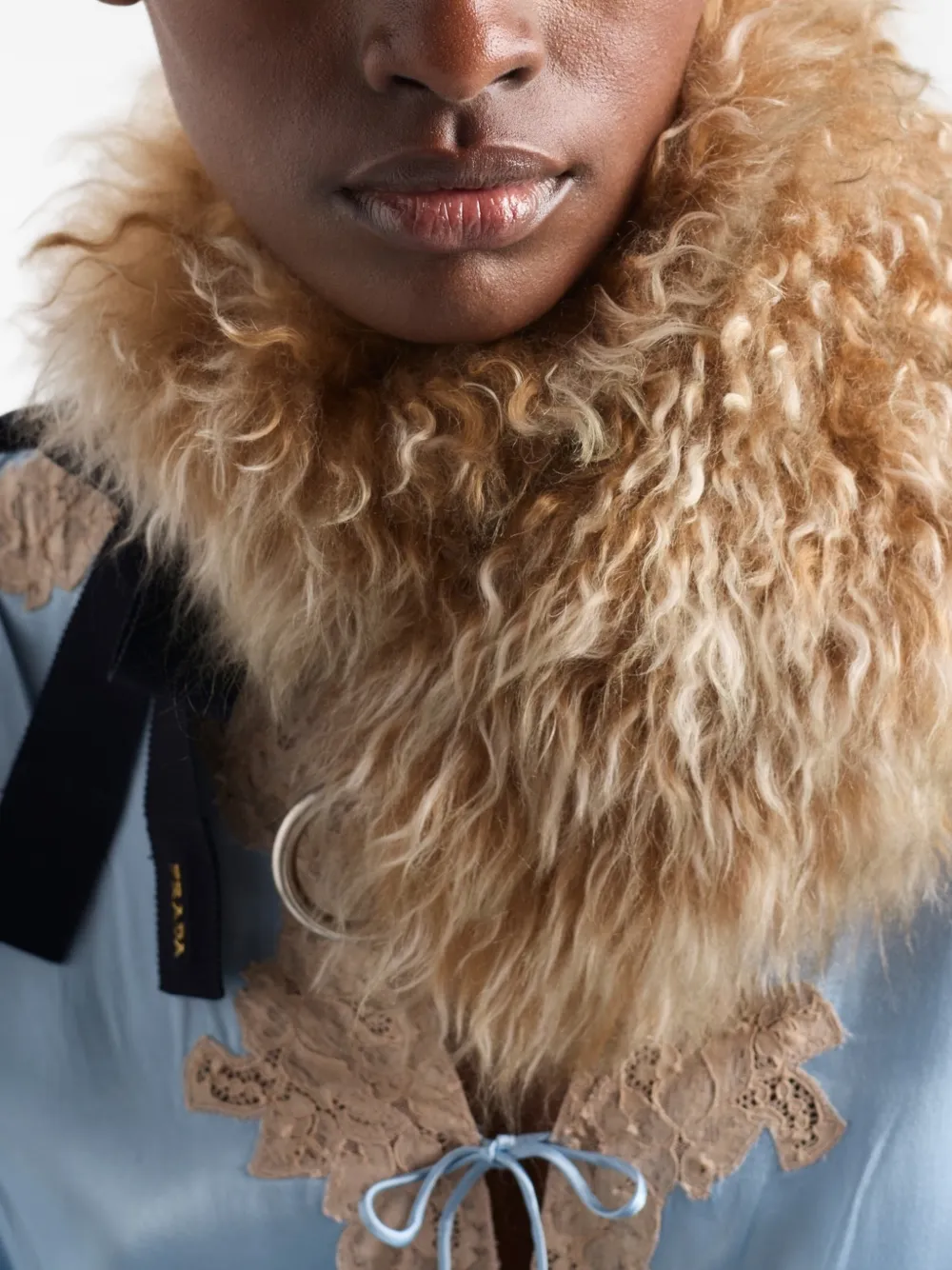 Prada Shearling Collar - Neutrals 