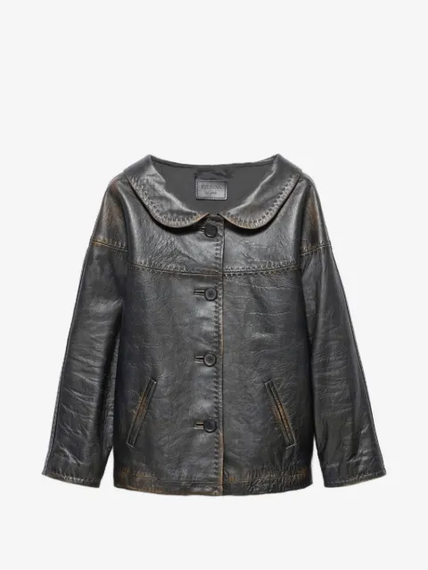 Prada Jaqueta de couro