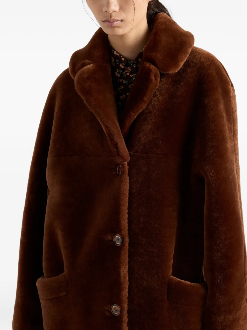 Prada Lammy coat Bruin