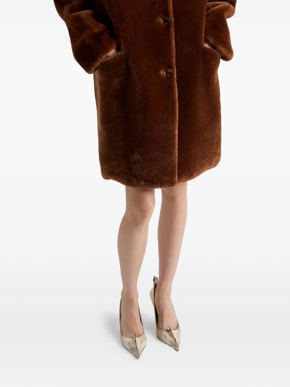 Prada Lammy coat Bruin