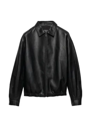 Courrèges Racer レザージャケット | ブラック | FARFETCH JP