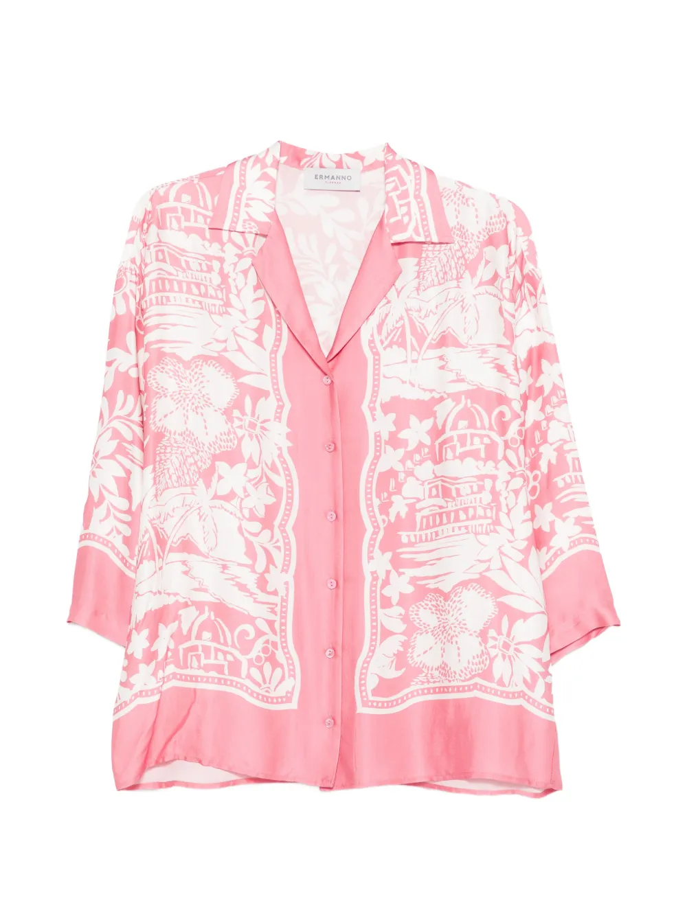 ERMANNO FIRENZE floral-print shirt - Rosa