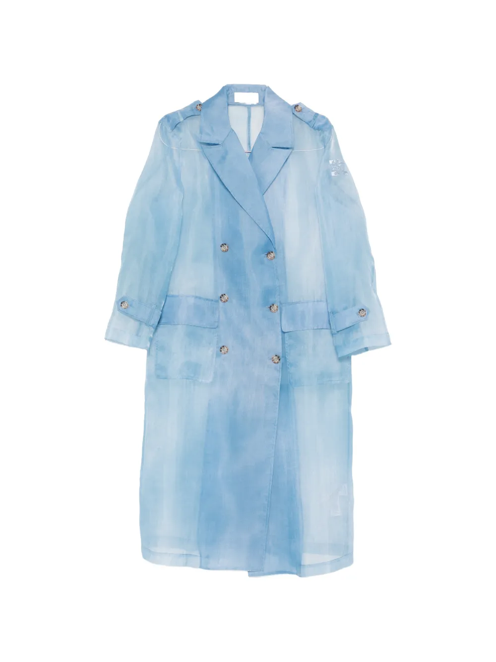 ERMANNO FIRENZE double-breasted trench coat - Blau