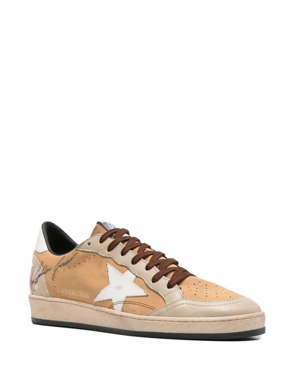 Golden Goose Suède sneakers met sterdetail Beige