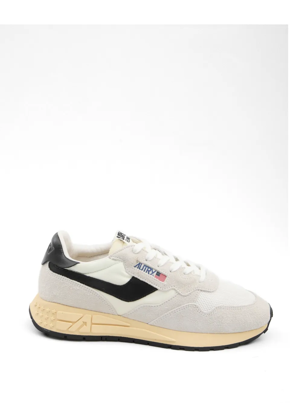 Autry Reelwind suède en leren low-top sneakers Grijs
