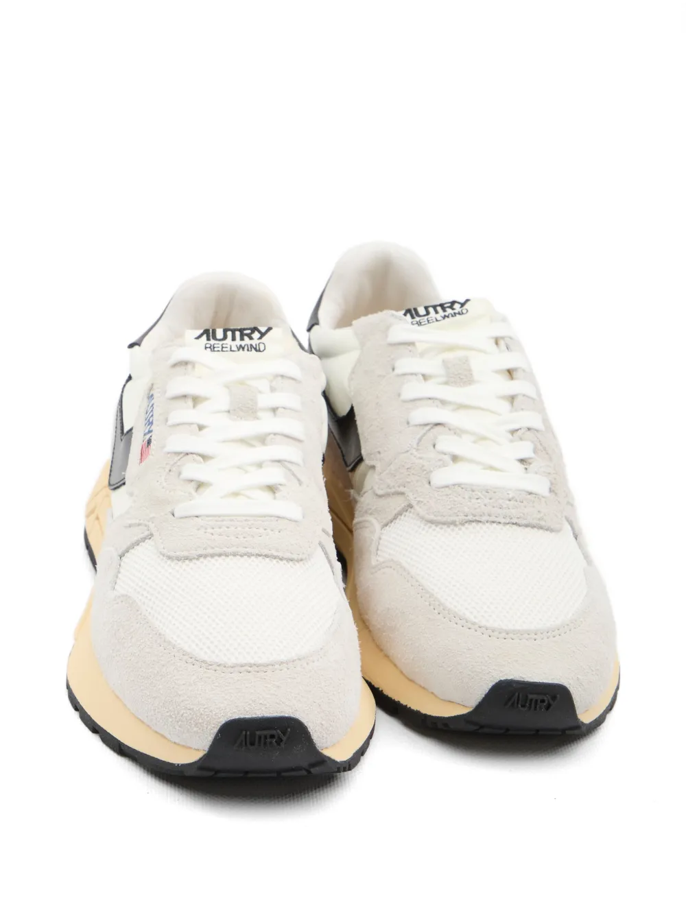 Autry Reelwind suède en leren low-top sneakers Grijs