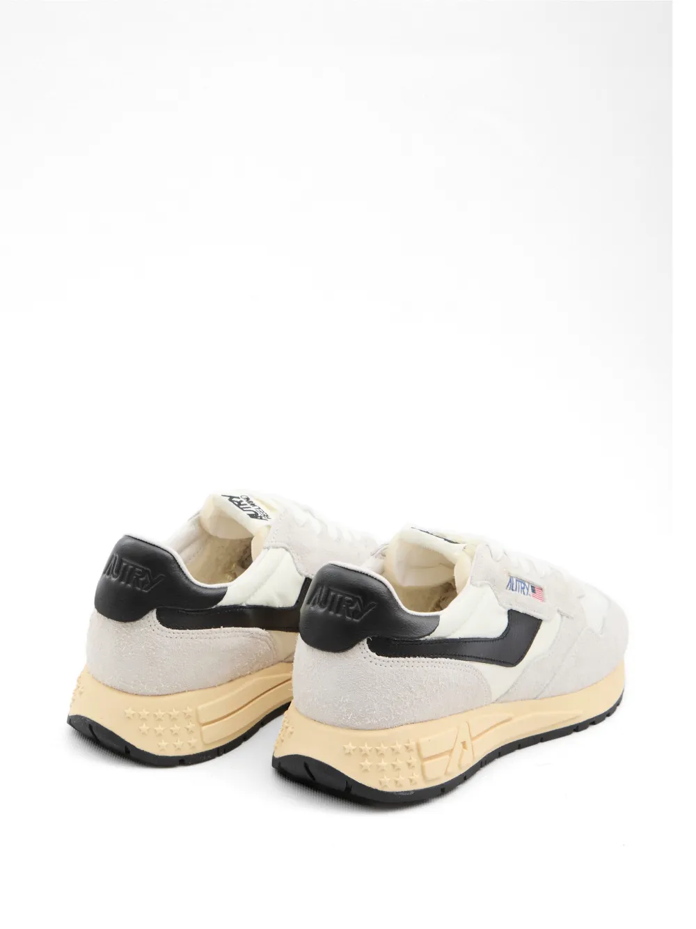 Autry Reelwind suède en leren low-top sneakers Grijs