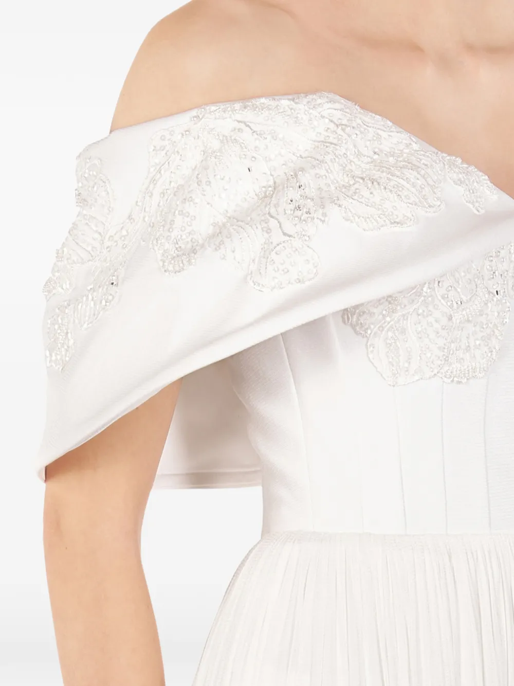 Ale Embroidered Split Maxi Dress