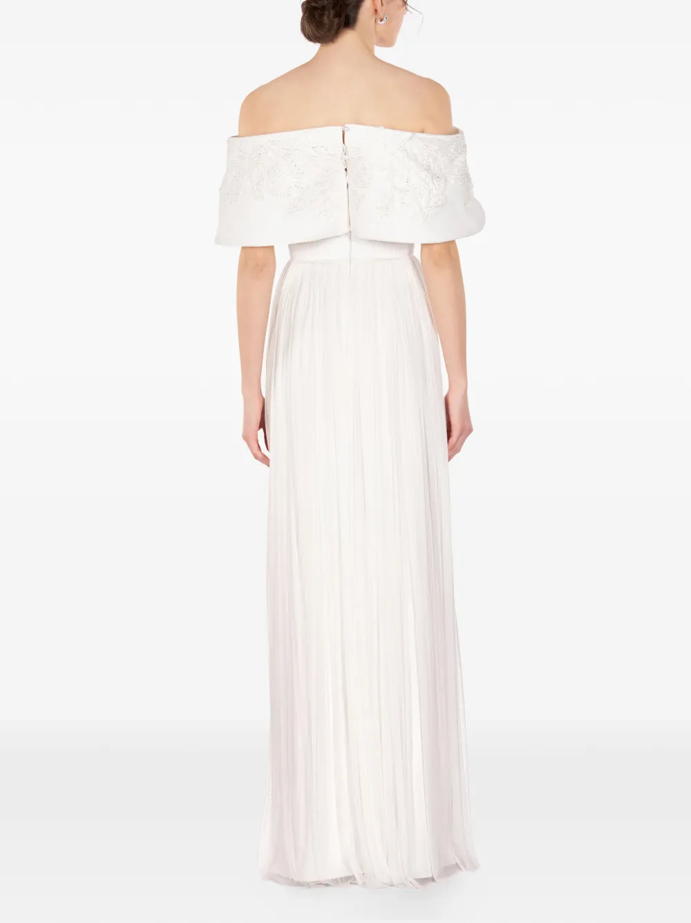 Ale Embroidered Split Maxi Dress