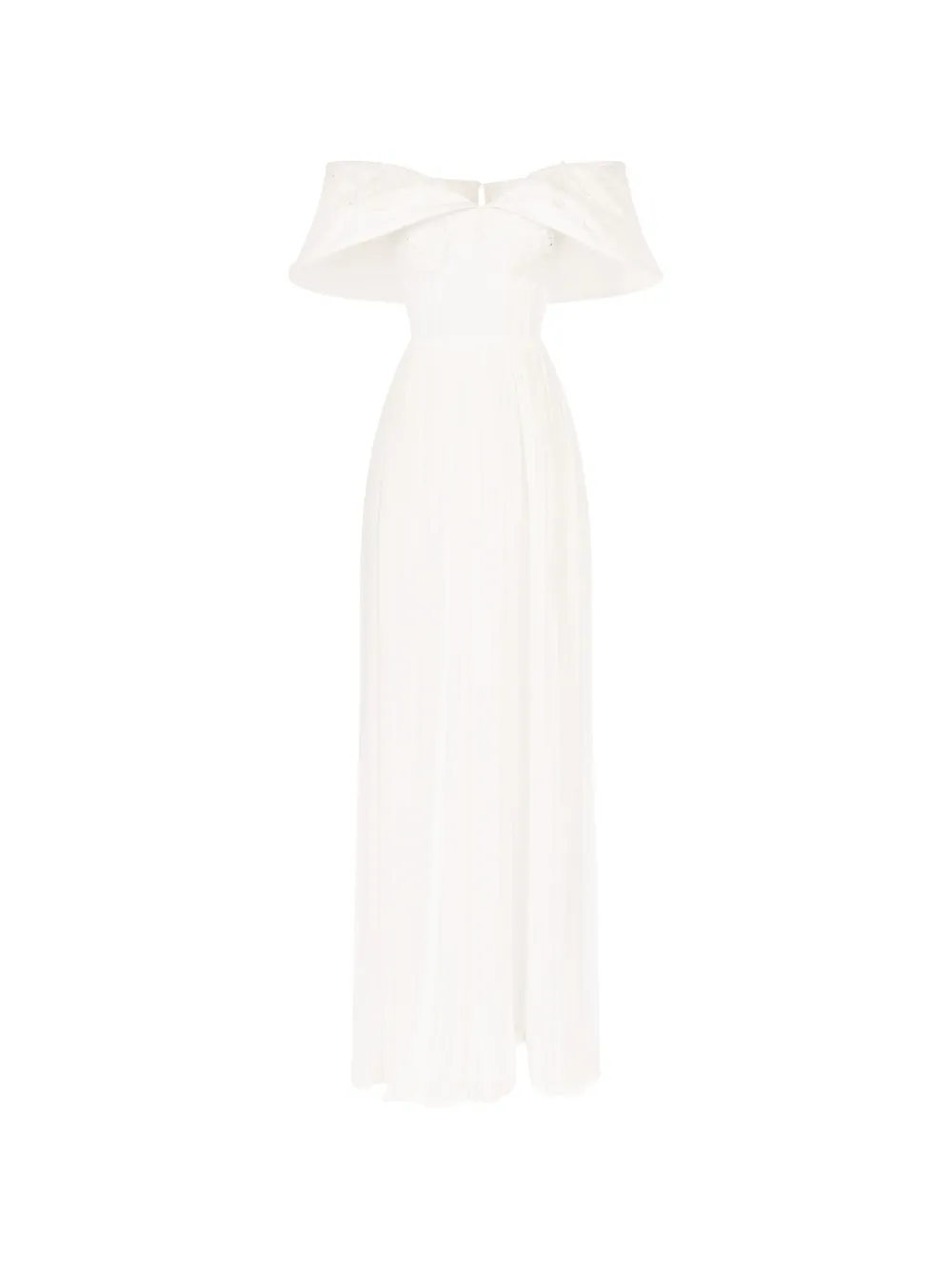 IMROSKA Ale embroidered split maxi dress - Toni neutri