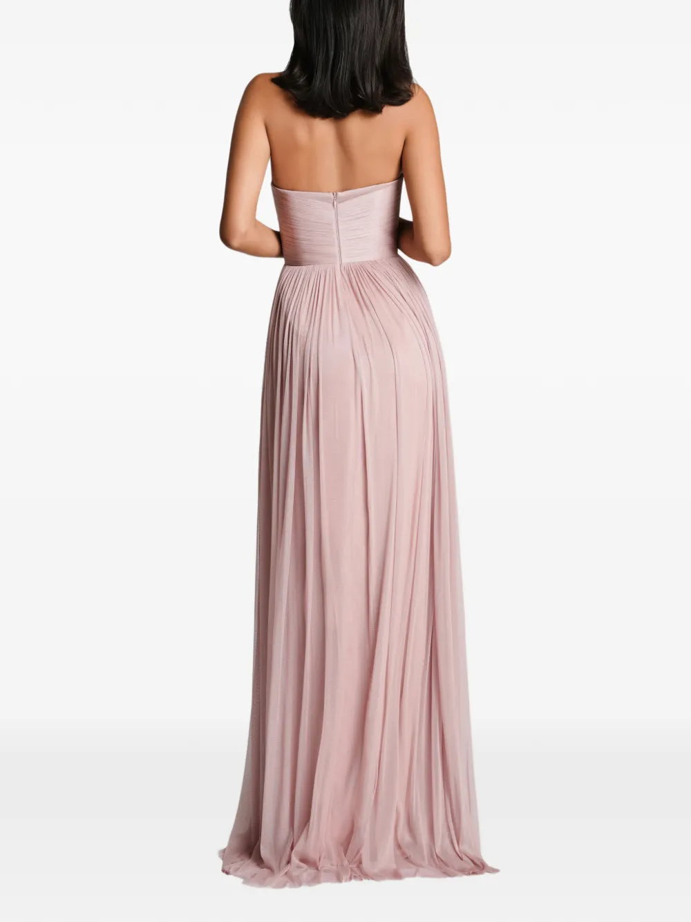 Imroska Imroska Sweet 18 Strapless Split Maxi Dress - Pink 