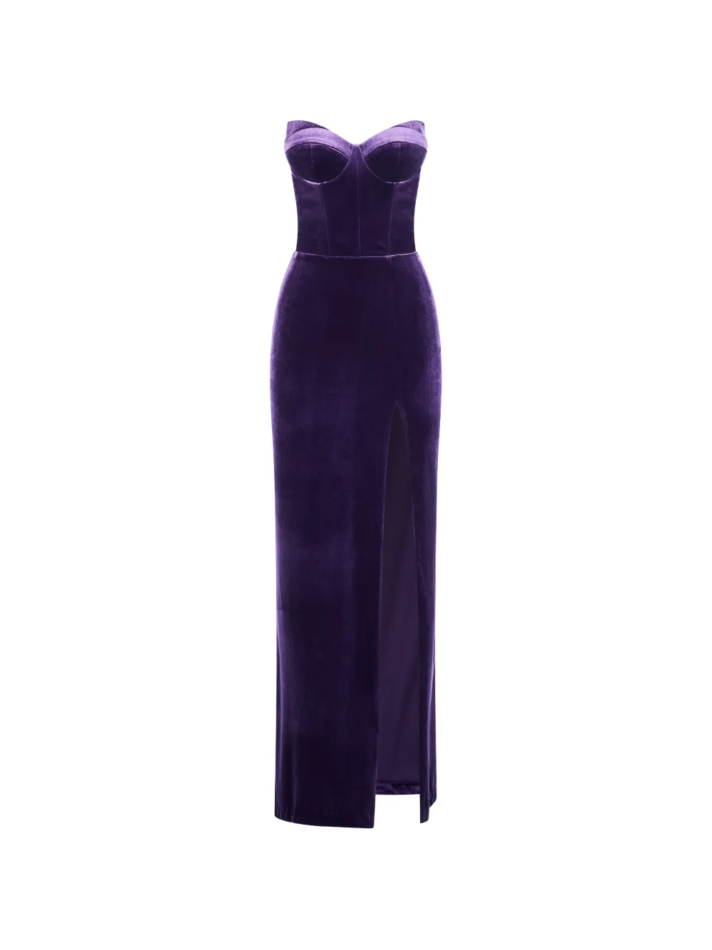 IMROSKA 24 split strapless maxi dress