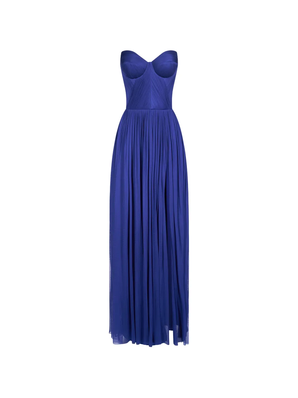 IMROSKA Imroska Sweet 18 slit-detail maxi dress - Blu