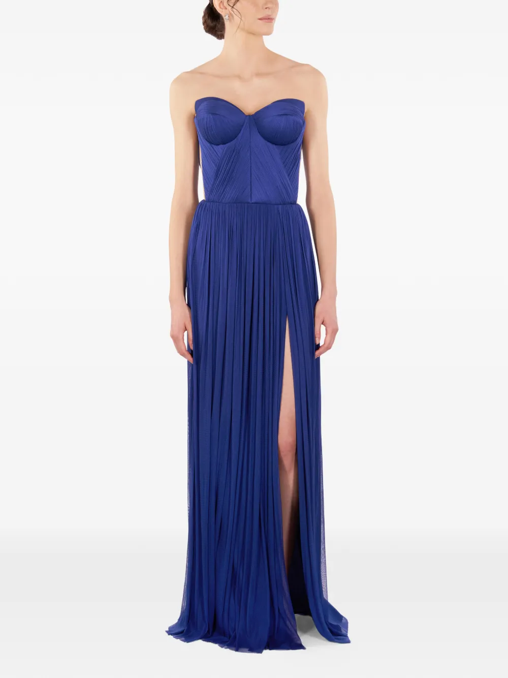  Imroska Imroska Sweet 18 Slit-detail Maxi Dress - Blue 
