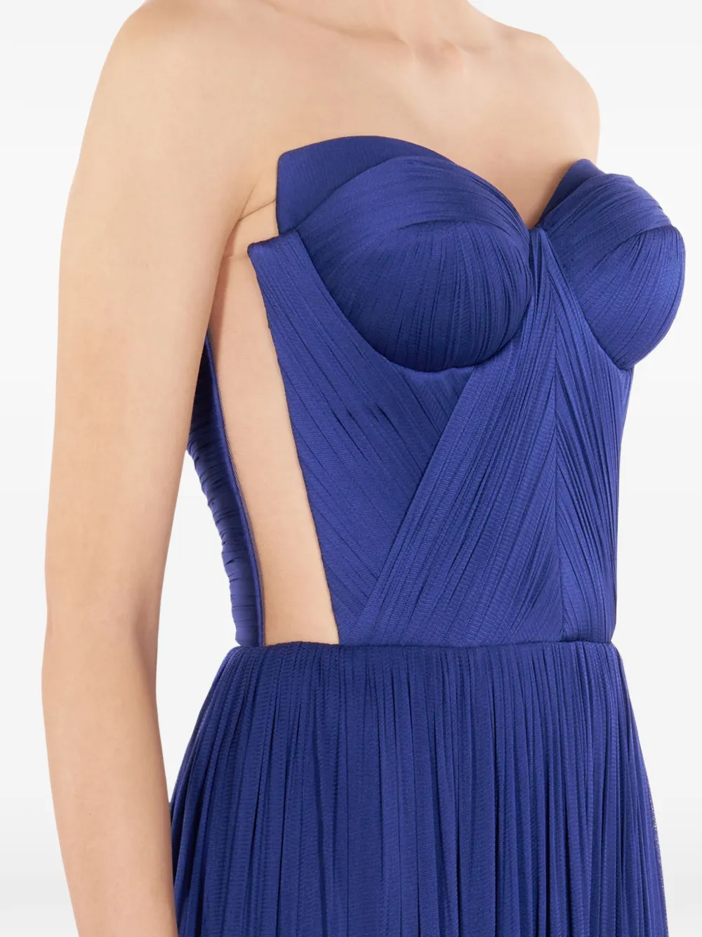 IMROSKA Sweet 18 maxi-jurk met split Blauw