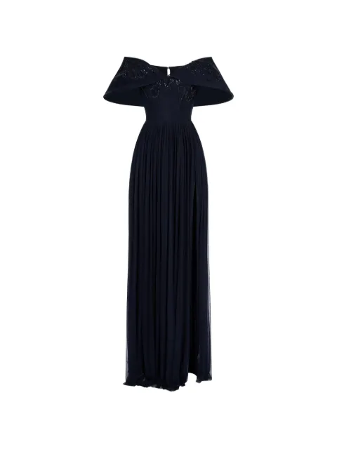 IMROSKA Ale beaded off-shoulder maxi dress