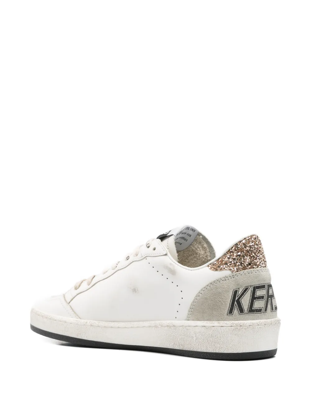 Golden Goose Leren sneakers met ster detail Wit