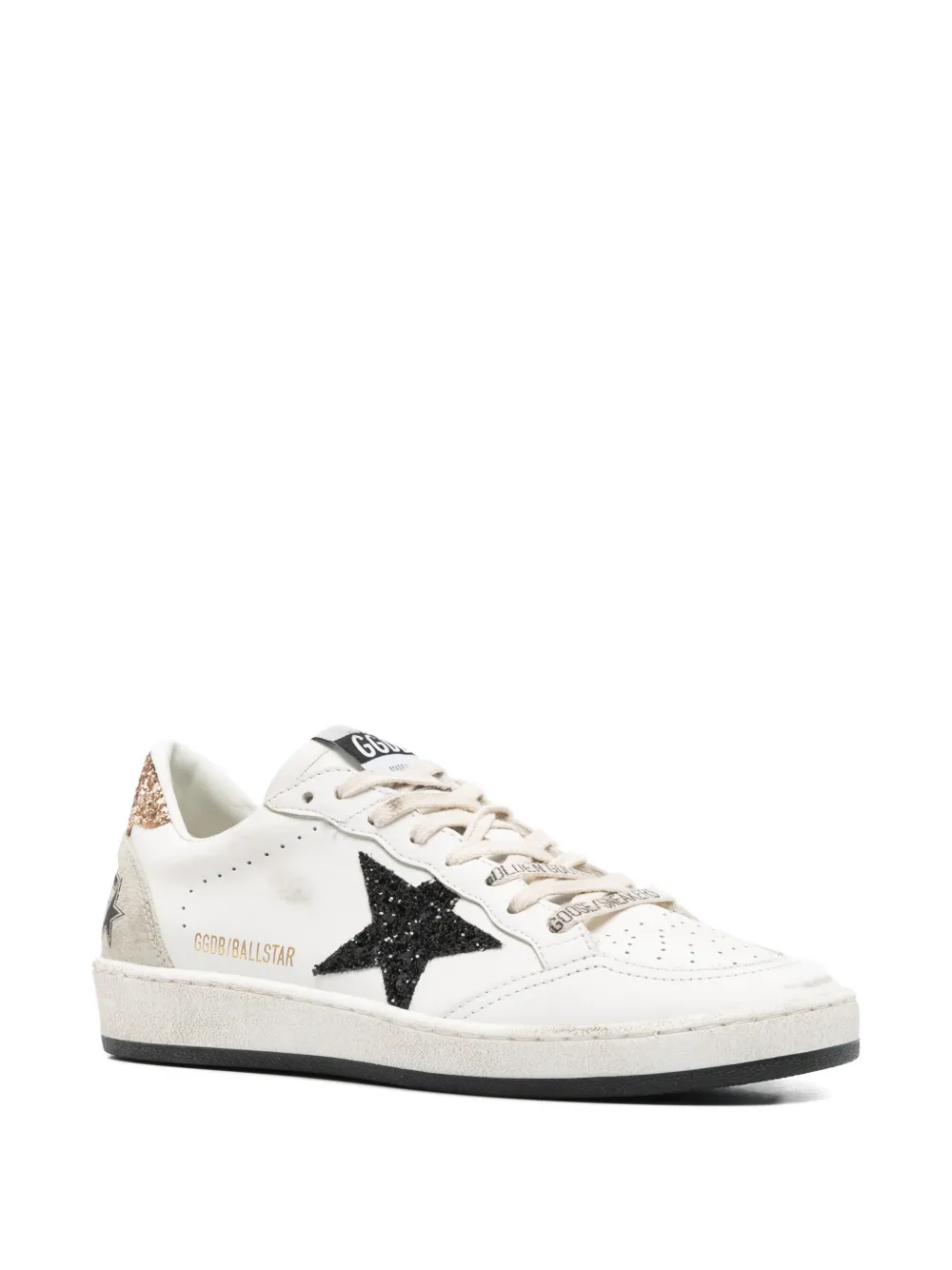 Golden Goose Leren sneakers met ster detail Wit
