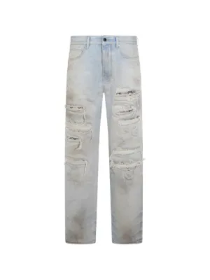 AMIRI Mx1 ダメージ ジーンズ | ブルー | FARFETCH JP