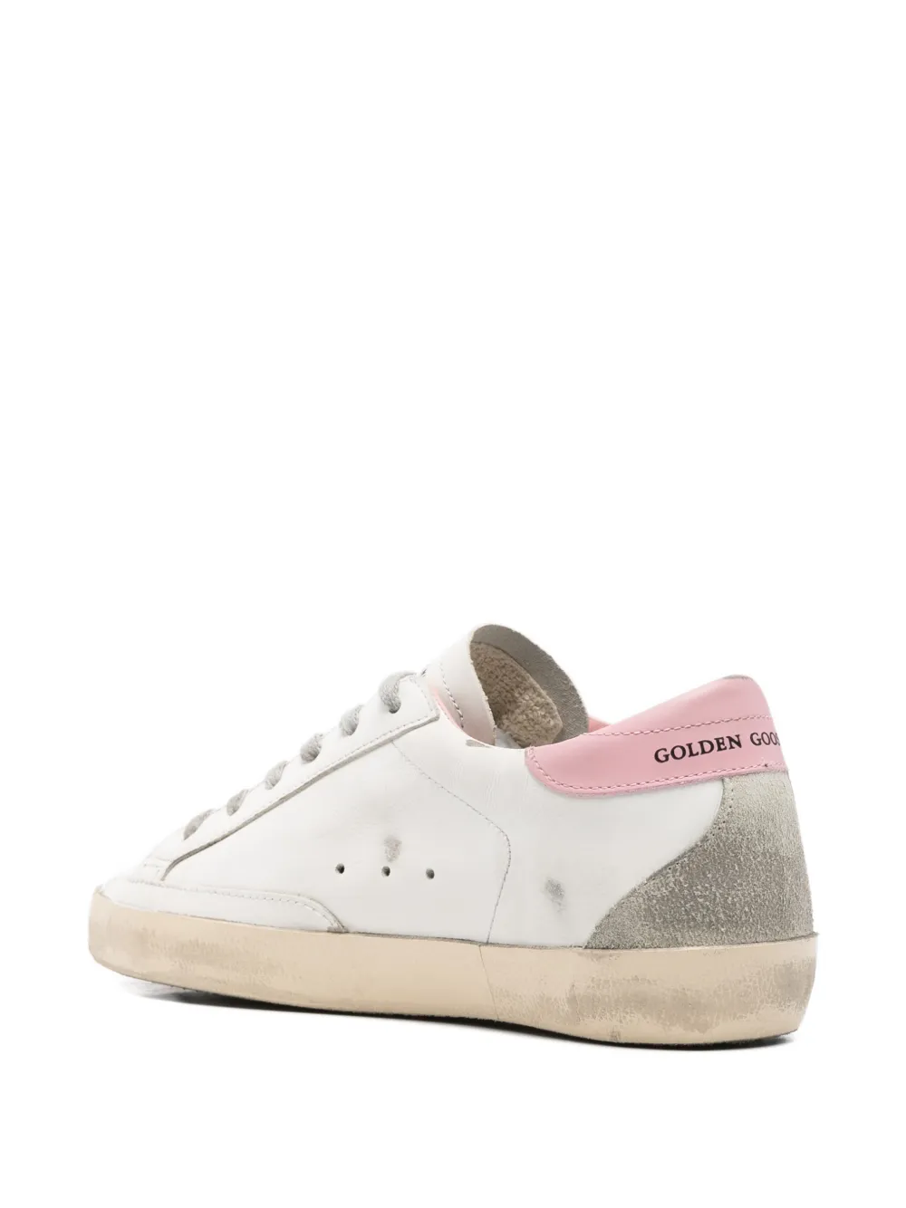 Golden Goose Leren sneakers met star-applicatie Wit