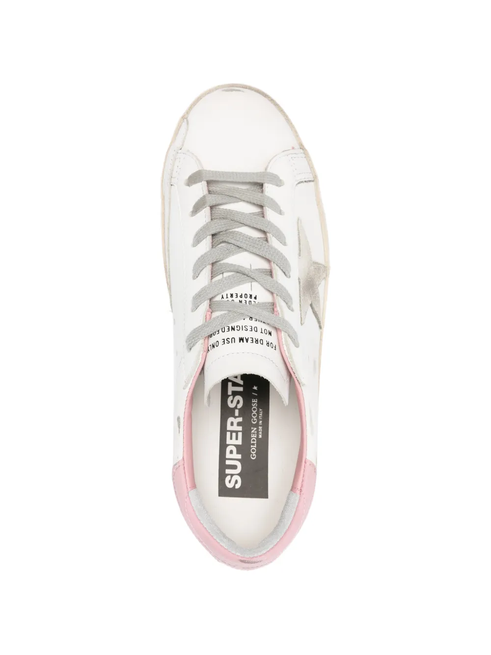 Golden Goose Leren sneakers met star-applicatie Wit