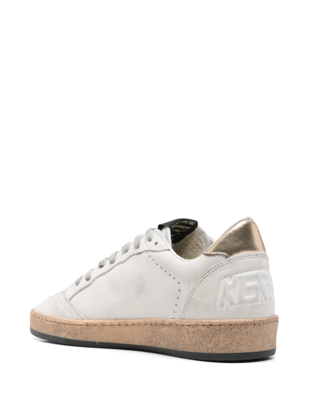 Golden Goose Leren sneakers met star-applicatie Wit