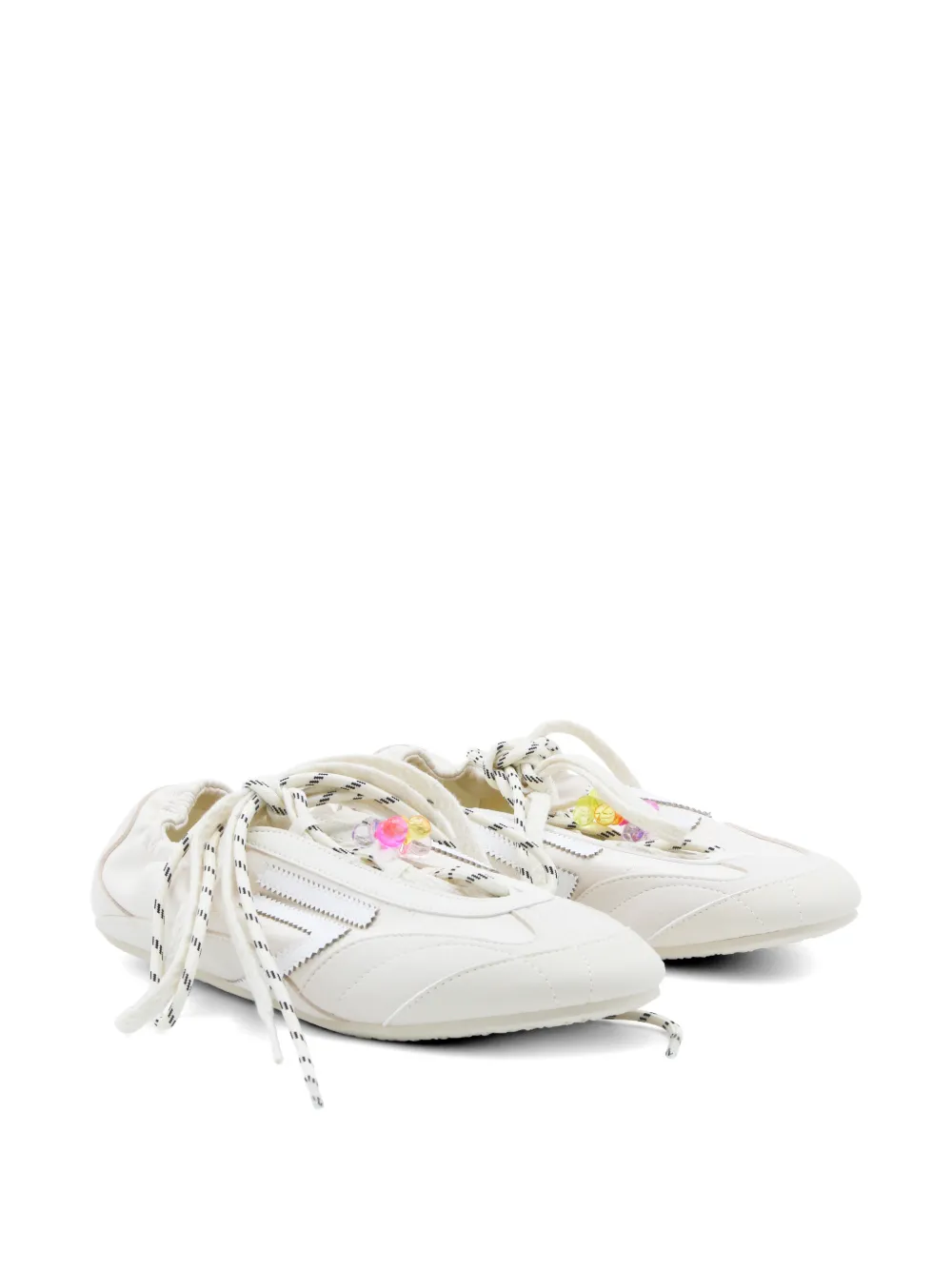 Puraai Sneakers verfraaid met kralen Beige