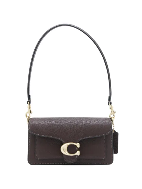 Coach C-buckle leather shoulder bag