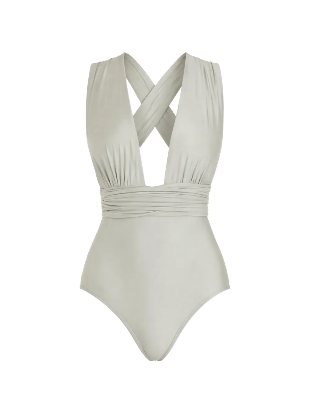 Lenny Niemeyer crisscross swimsuit - Grigio