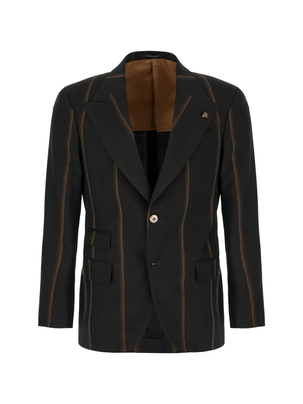 Gabriele Pasini striped single-breasted blazer - Nero