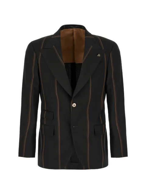 Gabriele Pasini striped single-breasted blazer