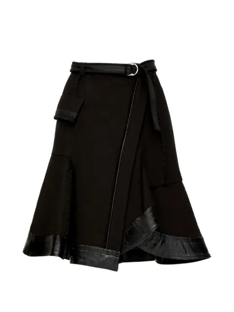 3.1 Phillip Lim double-layer belted cargo midi skirt